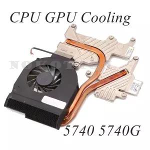 60.4GD06.001 라디에이터 ACER aspire 5740 5740G 노트북 CPU GPU 냉각 시스템 방열판 팬 포함