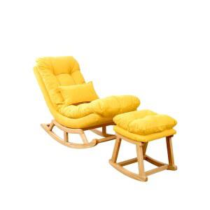 암체어 흔들 의자 안락 라운지 무중력 1인용 낮잠의자 원목암체어 락킹의 탄의자