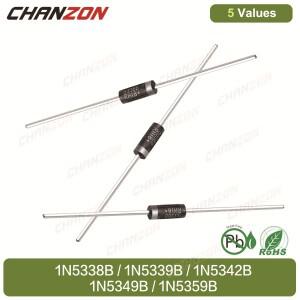 파워 제너 다이오드 T-18 CASE17-02 축 5.1V 6.8V 12V 24V 팩 당 20 개 5W 1N533B