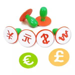 도장놀이 스마트 스탬프 6종세트 (통화기호) 미술