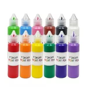 핑거 페인트펜 12색 세트미술놀이 물감 유아