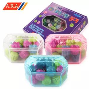 아라과학교재 크리스탈 공기 놀이 1박스 (15개입)전통 공기돌