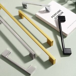 현대 미니멀리스트 북유럽 옷장 문 서랍 손잡이 미국 알루미늄 합금 확장 솔리드 캐비닛 핸들 가구 액세서