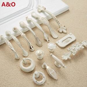 서랍 캐비닛 가구 주방 손잡이 문 유럽 간단한 아이보리 화이트 처리