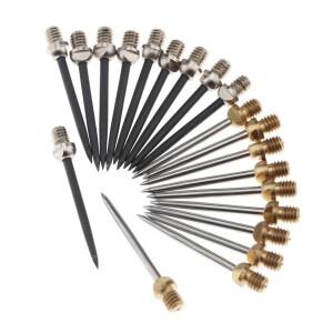 10 Pcs 전문 Harrows 다트 스틸 팁 변환 금속 바늘 다트 팁 포인트 비행 샤프트 다트 액세서리 실버/블랙