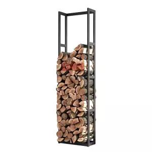 장작 보관대 거치대 랙 대형 나무 글램핑장 검은색 수납