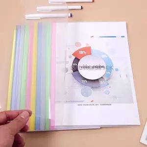 투명파일폴더 10p 대용량 쫄대 홀더 0.7CM서류 바인더 정리 보관 서류철 파이프