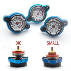 자동차 온도 조절 게이지 라디에이터 캡 탱크 커버 물 유틸리티 안전 0.9 바 1.1 1.3 바 포함