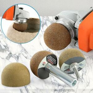 다이아몬드 브레이징 연마 휠 버섯 그라인딩 헤드 스톤 조각 50~200Grits 대리석 조약돌 돌 내부 구멍