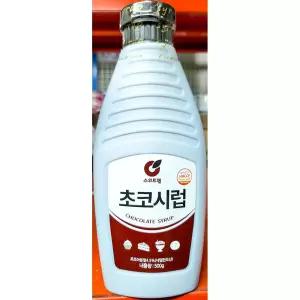 초코시럽 ( 500g) X16 맛시럽 빙수 팥빙수 초콜릿 다용도 가정용 용팥 가정팥