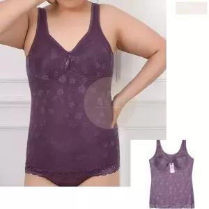 빅사이즈 여성 용 노 브라 런닝 이너웨어 속옷 여자 민소매 메리야스
