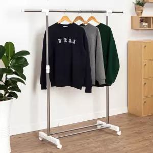 확장형 이동형행거 스테인리스 선반 헹거 옷걸이 이동식 스텐 높이조절 스탠드 스텐드