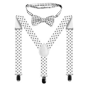 서스펜더키즈멜빵 땡땡이 어린이 화이트패셔니스타 빈티지벨트 웨딩소품 클래식한 오버롤 품격있는 컬러 촬