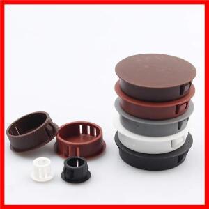 10Pcs 스냅온 홀 플러그 5mm ~ 80mm 원형 플라스틱 블랭킹 엔드 캡 튜브 파이프 인서트