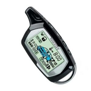 양방향 ZX-1090 LCD 리모컨 키체인 보안관 자동차 경보 시스템 키 ZX 1090