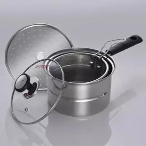 키친아트 찜 국수냄비 16cm 멀티 냄비