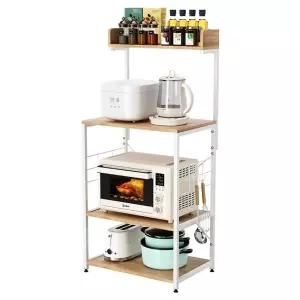 냉장고 위 수납장 활용 선반 공간 전자레인지 소형가전