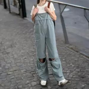 여성 여름 레트로 분리형 바지 와이드 점프슈트 37000727)