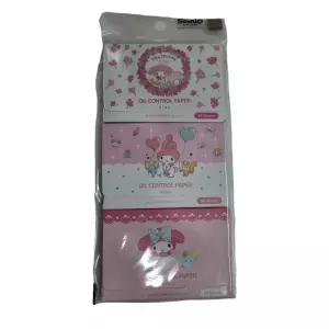 마이멜로디 핑크 기름종이 3P페이퍼 메이크업소품 얼굴제거 오일 휴대용