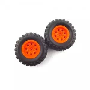 HB HB116296 데저트 트럭 휠타이어 세트 Orange 2pcs휠 휠세트 휠부품 자동차휠 RC카 RC장난감 RC 무선 조