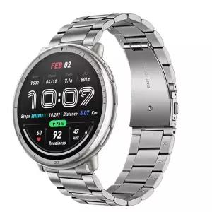 Amazfit Active 2 용 스테인레스 스틸 스트랩 Correa Smartwatch 밴드 금속 팔찌 시계