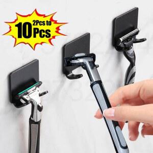 SH ING RAZOR ER STORAGE HOLDER ACCESSORIES WALL KIT HOOKS MULTI RA HOOK SHELF FU BATHROOM MEN ION