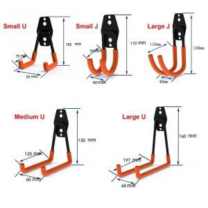 SIZE HE DUTY WALL STORAGE METAL HOOKS FOR TOOL ORGANIZER LADDERS ANTI MOUNT HANGER YCLE GARDEN HOOK GARAGE