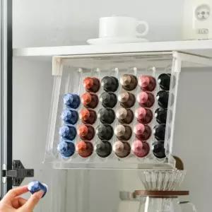서랍형 커피캡슐 보관함 투명 30구 수납 보관용기