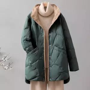 패딩 프리미엄 오리털 경량 패딩 코트 자켓 보온 여성 점퍼 겨울아우터