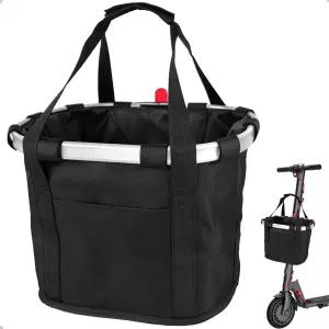 손잡이가 있는 Mkuero 탈착식 무릎 스쿠터 바구니 액세서리 퀵 릴리스 천 전기 전면 업그레이드 대부분의