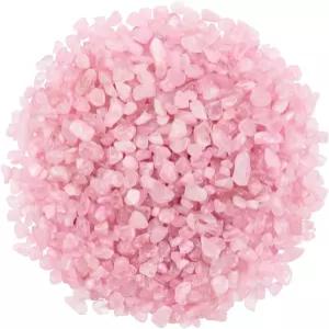 트위드러 2파운드/950g 작은 천연 투명 로즈 핑크 드롭 칩 부서진 돌 불규칙한 모양의 쿼츠 록 힐링 레이키