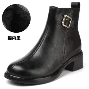 여친 가을 빈티지 캐주얼 MN 워커힐 워커 진가죽 지퍼 라이더 부츠 버클 앵글 소가죽 인기3