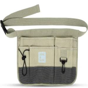 여성용 흙 태양 정원 도구 벨트 앞치마 유틸리티 여성 교사 주머니가 있는 캔버스 허리