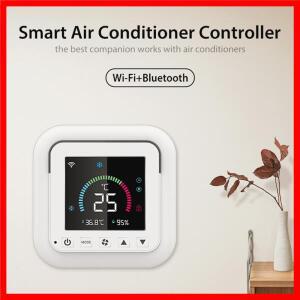 Tuya WiFi 스마트 에어컨 컨트롤러 온도 습도 적외선 USB 전원 LCD 터치 스크린 Google 홈 Alexa