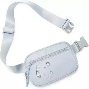 웨스트브론코 패니 팩 여성 남성용 지퍼 포켓이 4개 있는 벨트 백 패션 허리 운동/런닝/하이킹용 스트랩이