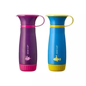 와우컵 빨대컵 스테인리스 300ml 흘림방지 자기주도 아기컵 어린이집 (뚜껑포함)-컬러선택