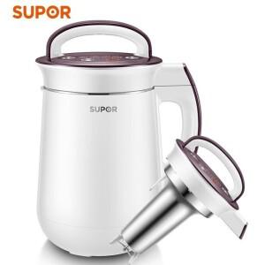 SUPOR 두유 기계 필터 프리 304 스테인레스 스틸 더블 레이어 컵 믹서, 자동 청소 원 버튼 가열 DJ12B-Y58E