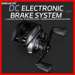 DEUKIO 신형 DC 낚시 릴 카프 전동 베이트캐스팅 6+1BB 7.1:1 기어비율 염수용