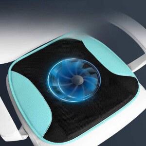 USB방석 팬 송풍기 냉동시트 자동차 USB 사무실 회색 4팬 우아한