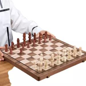 휴대용 고급 체스 게임 체스판 원목 보드 셋트 세트