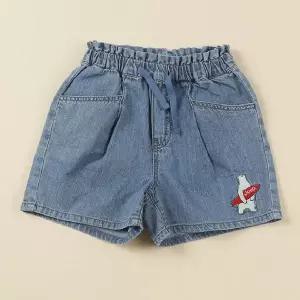 [보리보리/지프 키즈]MARIO여아 허리프릴 데님 반바지 KN2DPF804