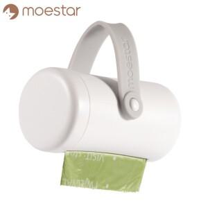 Moestar 개 똥 가방 디스펜서 홀더 가죽 끈 액세서리 애완 동물 산책 용 휴대용 내구성