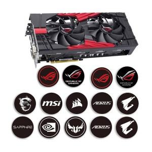 팬 로고 스티커 그래픽 카드 컴퓨터 호스트 섀시 노트북 명예의 전당 플레이어 국가 ROG