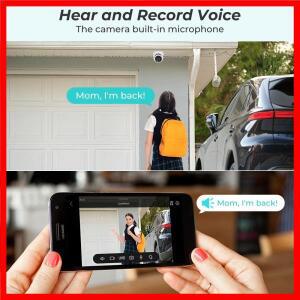 8MP 4K POE IP 카메라 셀링 2.8mm 광각 야간 투시경 NVR 보안 시스템 용 금속 파손 방지 유선 감시