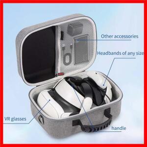 BOBOVR M3 Pro Kiwi Elite 헤드 스트랩 메타 오큘러스 VR 및 컨트롤러 그립용 신형 휴대용 케이스 하드 트