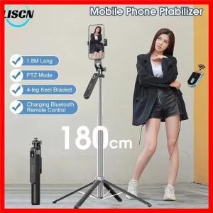 LISCN Selfie Stick1.8M 팬-틸트 손떨림 방지 카메라 안정기 자동 밸런스 스틱 삼각대 (블루투스 리모컨 포