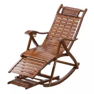 의자 흔들의자 각도조절 싱글 대나무 가정용 길이조절 리클라이너 접이식 원색