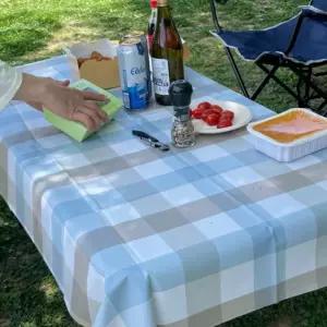 PVC 방수 테이블보 2인용 체크믹스