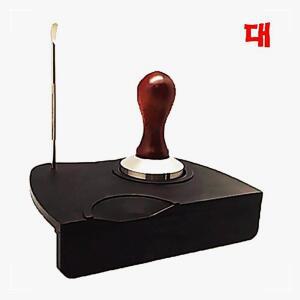 [2개구성] 블랙템핑매트 1구 대 실리콘매트 템퍼수납 학교 교실 학원 관공서 용품 바리스타 NW4BEBDE