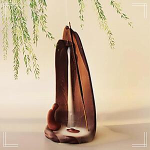 [2개구성] /도자기 초 버너 학교 교실 학원 챔버 나그참파 백플로우 인센스 스틱 콘 트레이 홀더 NWD5C435